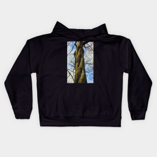 Twisted tree trunk Kids Hoodie